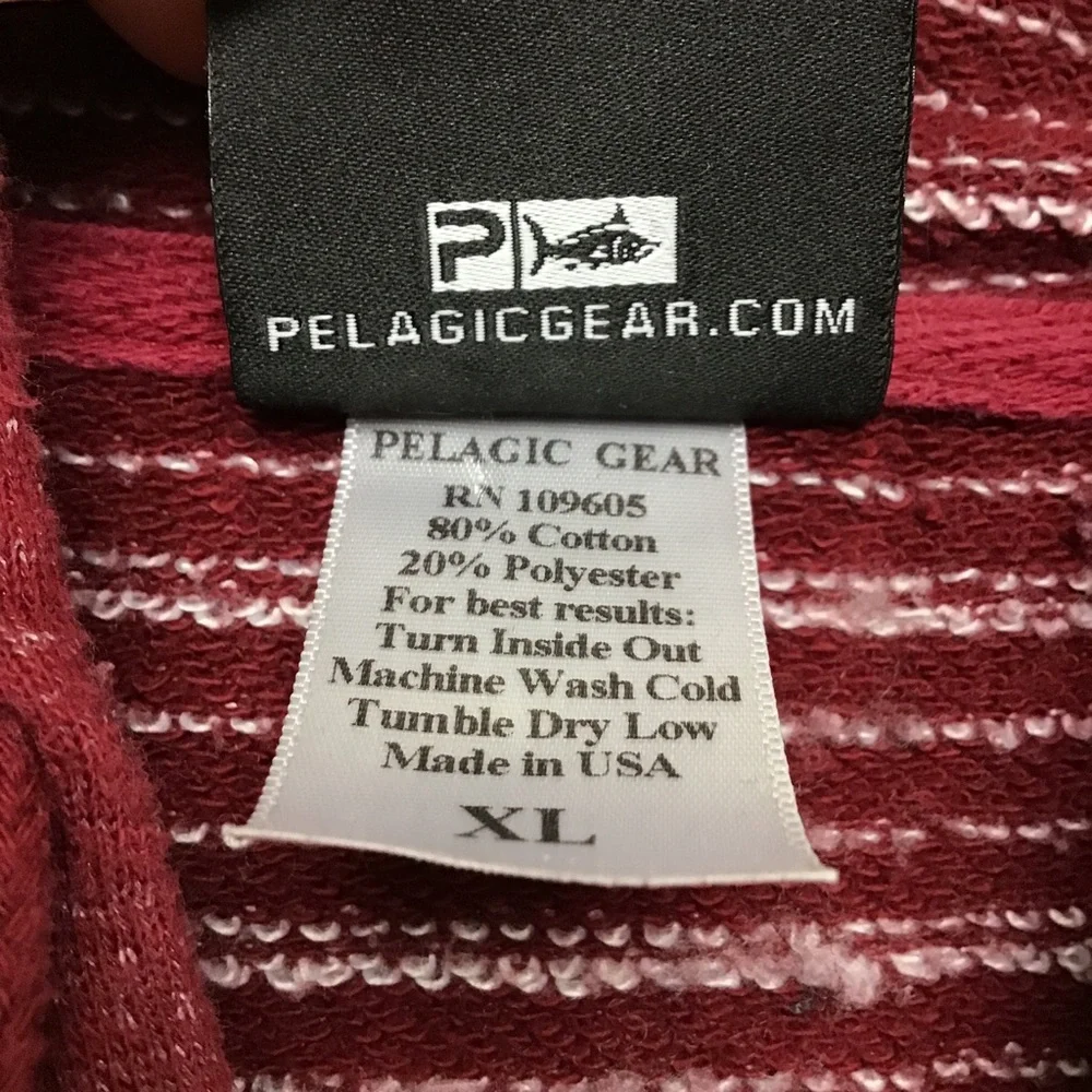 Pelagic High Performance Offshore Gear fishing mens long sleeve hoodie XL